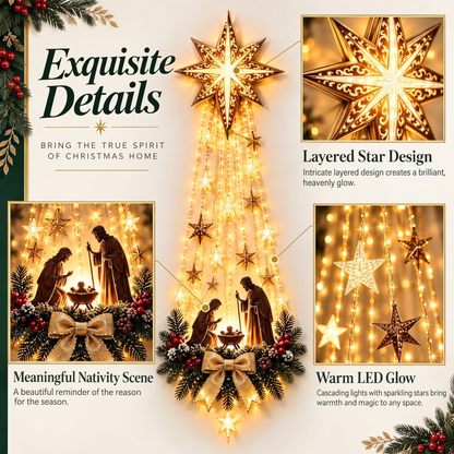 Grace & Glory™ Light-Up Nativity Wall Decor